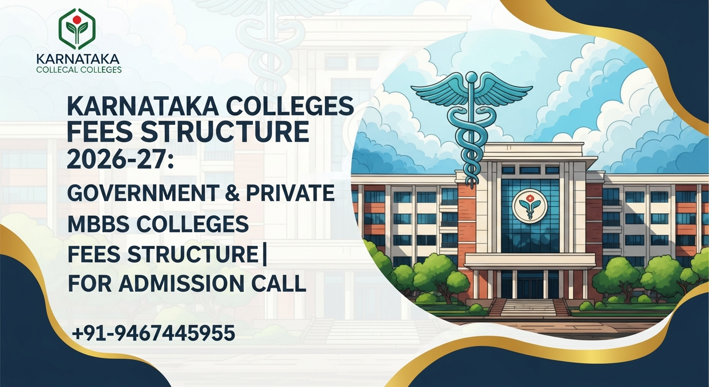 Karnataka Medical Colleges Fees Structure 2026-27: Government & Private MBBS Colleges Fees Structure